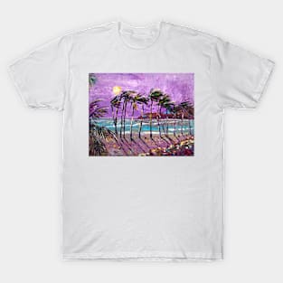 Purple Night At Sea T-Shirt